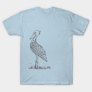 Shoebill ( right side) T-Shirt